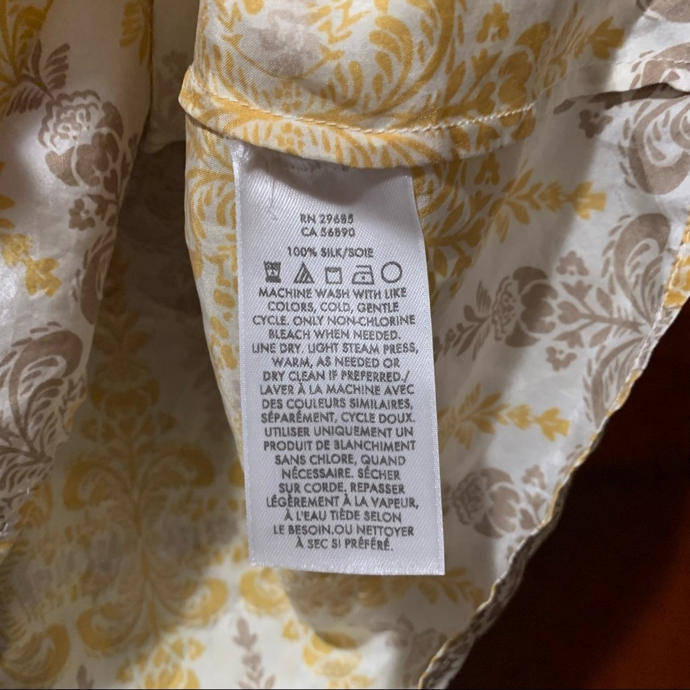 Pendleton 100% Silk Multi Damask Print Button Up … - image 3